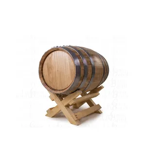 In legno con anello con bordo nero finitura laccata barile di Tequila da 100 litri disponibile all'ultimo prezzo