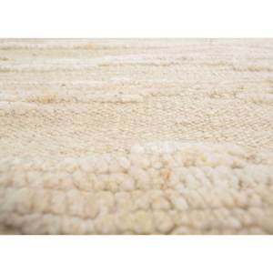 พรมขนสัตว์ถักมือสีเบจน้ำตาล หนา 10 มม. รุ่น Skwl-381 ลายทาง สำหรับบ้าน ห้องนั่งเล่น ทางเดิน รูปทรงสี่เหลี่ยมผืนผ้า พรมปูพื้นปูพื้น - Product Image 3