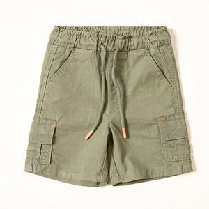 Pantalones cortos de alta calidad para hombre, multibolsillo, tamaño medio, algodón suelto, bolsillo recto en la espalda, patrón sólido de algodón 100% - Product Image 1