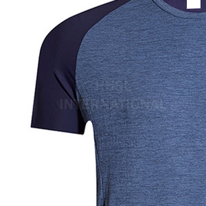 Nueva llegada ropa de entrenamiento para hombre Slim Muscle Fit gimnasio manga corta correr ropa deportiva camiseta hombres algodón - Product Image 5