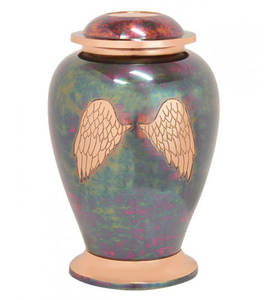 Urnas para adultos con acabado antiguo de cobre para urna de cremación humana personalizada para cenizas con tapas, urnas al por mayor, suministros funerarios - Product Image 6