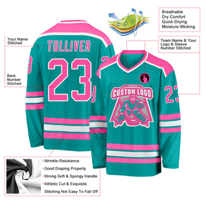 High Quality Custom Design <b>Ice</b> Hockey Jersey <b>Ice</b> Hockey Shirts Hockey Wear Wholesale Rate OEM Breathable Custom Fashion - Product Image 4