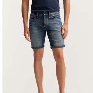 Shorts en jean pour homme respirants et personnalisés, taille élastique, décontractés, de haute qualité, 100% coton, design et logo personnalisés acceptés - Product Image 3