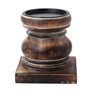Bougeoirs en bois pour bougies pilier méditation haut rond décor accessoires fabricant vente directe d'usine - Product Image 3