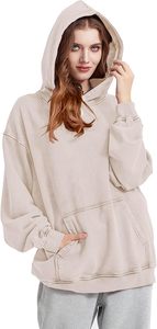 2025 hombres 100% algodón sudaderas con capucha de gran tamaño Vintage Sudadera con capucha parejas pulóver ácido lavado sudaderas con capucha para hombres Streetwear sudaderas - Product Image 6