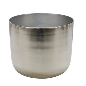 Maceta plateada de lujo de la mejor venta con soporte negro para uso decorativo en el jardín del hogar a bajo precio de la India - Product Image 2