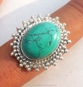 Bijoux de mode à la mode Opalite Quartz forme ovale bague en pierre 15 mm en taille 925 lunette en argent bague de réglage bijoux pour bague de promesse - Product Image 4