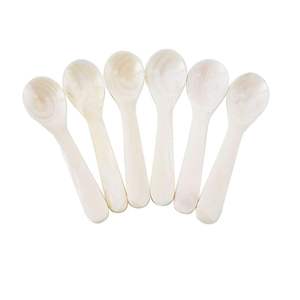 ช้อนเปลือกหอยมุกสีขาวคุณภาพสูง ขายดี ช้อนคาเวียร์ ชุดอาหาร ผลิตจากโรงงานในเวียดนาม - Product Image 1