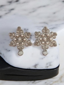 Pendientes Navideños Artesanales de Moda, Diseños Únicos con Cuentas de Semillas, Bordado con Logotipo Personalizado, Estilo Festivo, JAVED HANDICRAFTS - Product Image 4