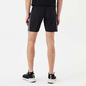 Pantalones Cortos Deportivos Bermuda Negros de Poliéster 100% con Cierre de Cremallera y Cintura Elástica, Estampado por Sublimación, Material Tejido - Product Image 2