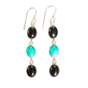 Fashionable Trendy Black Onyx Gemstone Handmade 925 Sterling <b>Silver</b> <b>Drop</b> <b>Earrings</b> Women Certified - Product Image 1