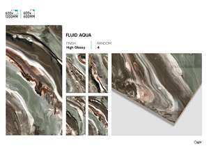 Azulejos de Porcelana de Alto Brillo para Pisos y Paredes, 24x48 Pulgadas, Superficie Pulida, para Espacios Interiores Elegantes - Product Image 3