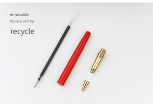 Toptan siyah 0.5mm jel kalemler iş hediyeler Metal İmza kalemler özelleştirilebilir logolar - Product Image 5