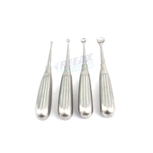 Ensemble de 4 curettes à os Spratt Brun en acier inoxydable garanti de qualité O.R. Lot de 17 cm de source d'alimentation manuelle FIG-1-6 - Product Image 2