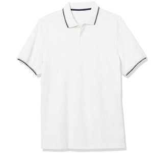 Venta caliente de los hombres casuales para camisetas de polo por encargo al por mayor de alta calidad de algodón de color sólido prendas transpirables - Product Image 1