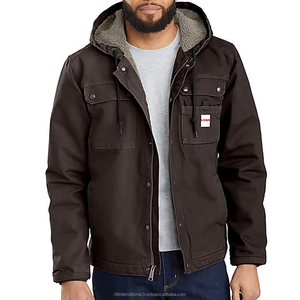 Men’s Heavyweight Duck Canvas Utility <b>Work</b> Jacket Sherpa <b>Fleece</b> Lined Relaxed Fit Winter Coat - Product Image 5
