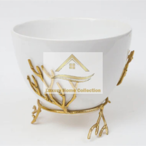 New Collection Metal Bowl Set of 3 Handmade Hammered Design Work <b>With</b> Tray Stainless Steel Salad and Soup Bowl From India - Product Image 6