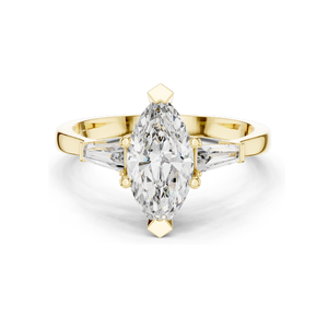 Anillo Solitario con Diamante de Laboratorio de 1.47 CT para Mujer, Claridad VVS-VS EF, Oro de 18KT, 14KT, 10KT y Plata 925, Oro Rosa, Amarillo, Blanco - Product Image 3