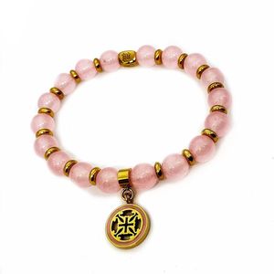 Bán buôn thời trang phụ kiện khuyến mại đá tự nhiên đính cườm pha lê kim loại vòng đeo tay quyến rũ - Product Image 1