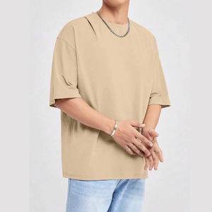 Fabricación profesional Ropa casual Hombres Hombro caído Camiseta Servicio OEM Verano O Cuello Camisetas para hombres - Product Image 1
