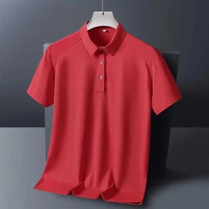 Chemise de golf pour homme à manches longues, en tricot uni, 100% coton, col respirant, haut pour la salle de sport, la marche en plein air, les sports décontractés, confort - Product Image 5