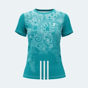 Camisetas de Manga Corta para Mujer, Diseño Tribal, Color Sólido, Transpirables, Nueva Llegada, Gran Venta, Precio Bajo, Servicio OEM - Product Image 4