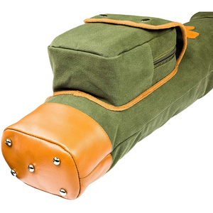 Bolsa de golf de lona y cuero Vintage personalizada de alta calidad con mangas de palo y correa para el hombro, bolsas de transporte de golf para el LCGB-0012 - Product Image 5