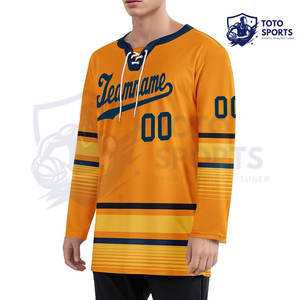 Meilleur fournisseur de performance, nouvelle arrivée, haute qualité, léger, tendance, logo personnalisé imprimé, vêtements de sport, maillot de hockey sur glace - Product Image 4