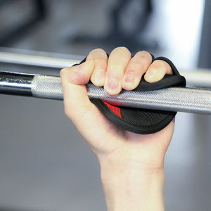 Nuevo diseño de neopreno antideslizante sin dedos levantamiento de pesas mano agarre Palm Pads para Unisex culturismo pesado gimnasio entrenamiento seguridad - Product Image 6