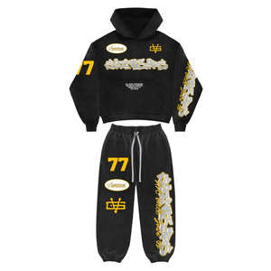 Nuevo Chándal Informal de Invierno Personalizado con Capucha y Cremallera, Pantalones Deportivos Holgados para Hombre con Logotipo Serigrafiado, 100% Algodón - Product Image 6