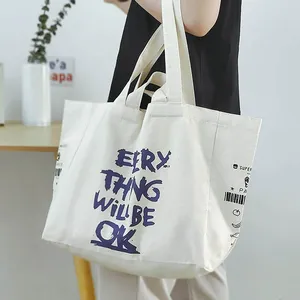 Túi Mua Sắm Trống Hữu Cơ In Logo Tùy Chỉnh In <span class=keywords><strong>Calico</strong></span> Eco Tái Chế Túi Tote Vải Cotton Có Logo Tùy Chỉnh - Product Image 2