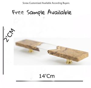 Poignée de porte en résine transparente faite à la main boutons en bois métal tiroir armoire tire pour cuisine chambre Villa armoire pour usage scolaire - Product Image 3