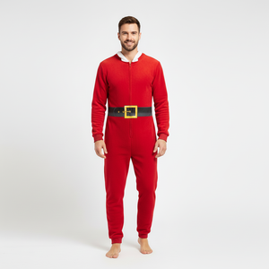 ชุดนอนซานต้าแบบลำลองสำหรับฤดูหนาว ผลิตตามสั่งสำหรับเด็กหญิงและเด็กชาย เหมาะสำหรับครอบครัว สำหรับแบรนด์ธุรกิจอีคอมเมิร์ซ - Product Image 3