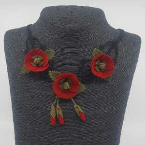 İğne Oyası Çitlembik Gelincik Kolye <b>Party</b> <b>Supplies</b> - Product Image 1