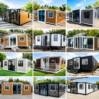 Maison conteneur modulaire portable de 40 pieds à structure en acier, extensible et respirante, pour hôtel extérieur, ferme, chambre et salle à manger