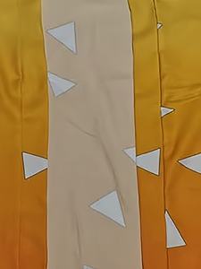 Zenitsu kimono light weight sublimation custom design Anime Demon Slayer Kimono <b>Cosplay</b> Costume - Product Image 5