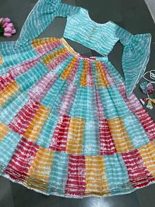 Derniers modèles de vêtements indiens pakistanais Ensemble ethnique traditionnel Lehenga Choli pour femmes Approprié pour mariage et fête - Product Image 2