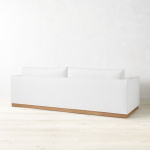Modern Luxurious Two-Seater White Fabric <b>Sofa</b> Comfortable Living Furniture for Home and Hotel Use Made of Wood - Product Image 2