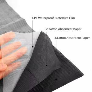 Baberos dentales de plástico desechables de 125 piezas, hojas de MESA DE MANICURA de papel impermeables para tatuaje, Piercing, accesorios de maquillaje permanente - Product Image 2