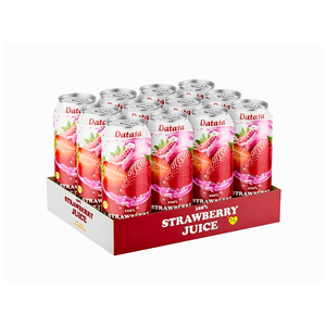 Boisson au jus de fraise 100% naturel, non concentré, en conserve, marque privée, OEM, ODM - Product Image 4