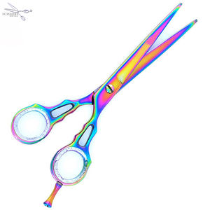 Tijeras de Peluquería de Acero Inoxidable de Alta Calidad con Hoja Afilada para Diestros, Mango Mediano, Diseño Único para Salón de Belleza - Product Image 6