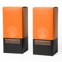 Emballage de boîte de produit de beauté de luxe et de vin avec logo personnalisé éponge de revêtement pour petites entreprises manipulation de l'impression par stratification mate