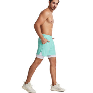 Vêtements de sport personnalisés de haute qualité, shorts d'athlétisme pour hommes, shorts d'athlétisme pour hommes, shorts de gym unis à taille élastique, vente en gros - Product Image 2