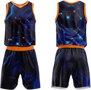 Maillot de basket-ball personnalisé pour jeunes et adultes, design unisexe, logo, sublimation, uniforme de basket-ball vierge pour équipe - Product Image 5
