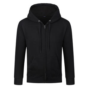 Sweat à capuche brodé sur mesure Fabricant col rond uni 100% coton Sweat à capuche zippé pour hommes - Product Image 1