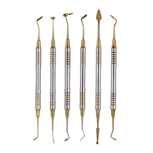 Juego de Instrumentos Quirúrgicos Dentales 6 en 1, Espátula para Relleno de Resina Compuesta, Kit de Higiene Dental, Manual, Reutilizable - Product Image 1