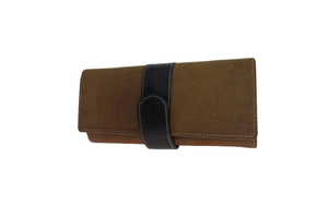 Portefeuille à fermeture éclair longue pour femme, porte-monnaie en cuir véritable avec blocage RFID - Product Image 2