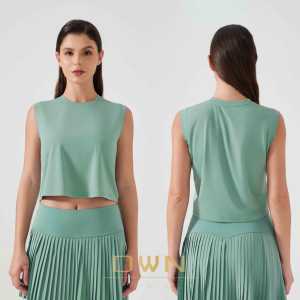 Haut court personnalisé pour femmes pour l'été rentable T-shirt court pour femmes surdimensionné à manches courtes T-shirt pour femmes 2025 - Product Image 2