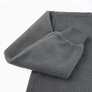 Sudadera con capucha recortada de Sherpa para mujer de alta calidad, sudadera cálida y acogedora de lana de felpa para senderismo de invierno y ropa informal - Product Image 3