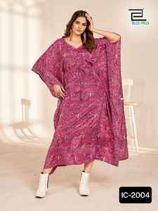 Ropa étnica india Heavy French Crape Impreso Fancy Short Kurtis Colecciones con tamaño libre disponible para ropa informal Kurtis - Product Image 4